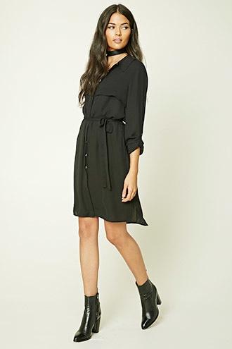 Forever21 Contemporary Belted Dress