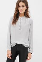 Forever21 Contemporary Round Collar Blouse