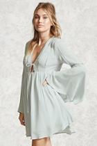 Forever21 Contemporary Bell Sleeve Dress