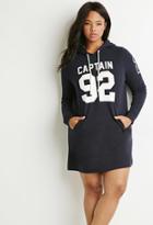 Forever21 Plus Captain Graphic Hooded Dress