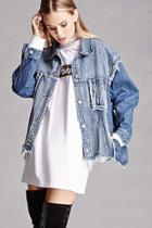Forever21 Raw-cut Denim Jacket