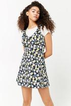 Forever21 Floral Print Button-front Dress