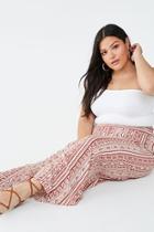 Forever21 Plus Size Crinkled Tribal-inspired Pants