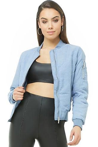 Forever21 Chambray Bomber Jacket