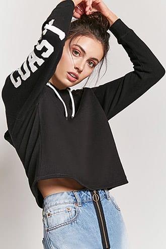 Forever21 Fleece West Coast Graphic Hoodie