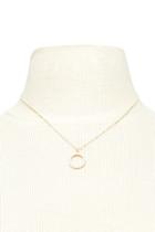 Forever21 Faux Pearl Circle Necklace