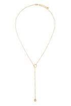Forever21 Circle Pendant Lariat Necklace