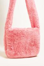 Forever21 The Style Club Faux Fur Messenger Bag