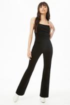 Forever21 Lace-up Corduroy Jumpsuit