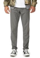 21 Men Men's  Slim Fit Soft Canvas Pant (grey)
