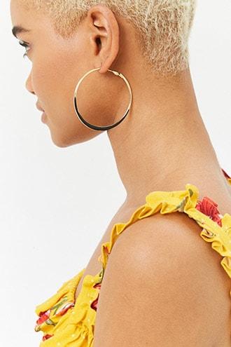 Forever21 Painted Hoop Earrings