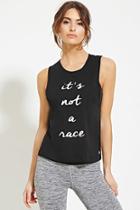 Forever21 Active Race Graphic Muscle Tee