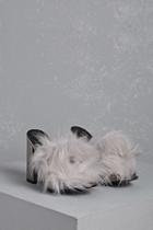 Forever21 Privileged Shoes Faux Fur Mules