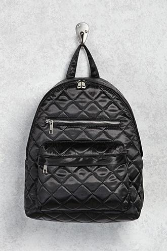 Forever21 Quilted Satin Backpack