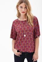 Forever21 Abstract Print Top