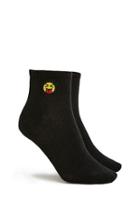 Forever21 Emotion Graphic Ankle Socks