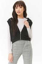 Forever21 French Terry Sleeveless Hoodie