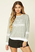 Forever21 Women's  To Do List Pj Tee