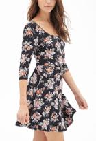 Forever21 Cutout Crossback Floral Dress