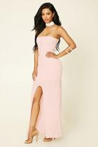 Forever21 Women's  Blush Choker Maxi Dress