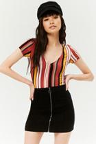Forever21 Corduroy Zip-front Skirt