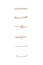 Forever21 Rhinestone & Coin Ring Set