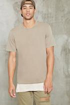 Forever21 Slub Knit Crew Neck Tee