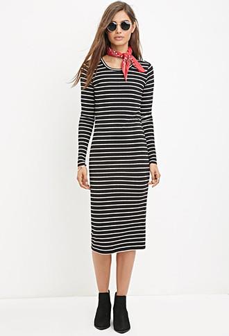 Forever21 Striped Midi Dress