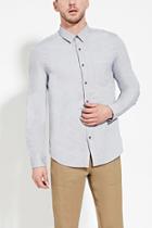 21 Men Men's  Textured Cotton Pocket Shirt