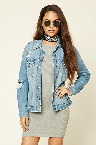 Forever21 Women's  Heather Grey High Neck Bodycon Dress