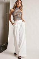 Forever21 Sequin Halter Top & Pants Set