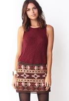 Love21 Eclectic Beaded Mini Skirt