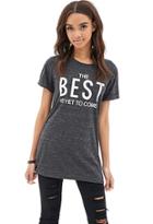 Forever21 The Best Heathered Tee