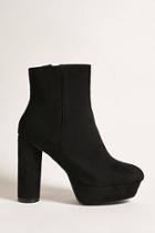 Forever21 Bamboo Suede Platform Ankle Boots