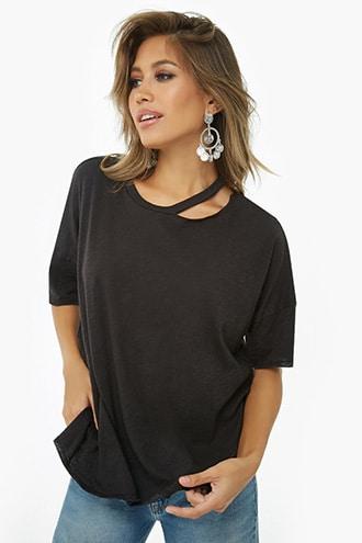 Forever21 Distressed Burnout Tee