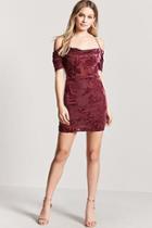 Forever21 Open-shoulder Burnout Dress
