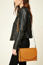 Forever21 Tan Faux Leather Crossbody Bag