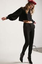 Forever21 Ruffle-trim Skinny Pants