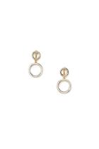 Forever21 Gold Cutout Circle Ear Jackets
