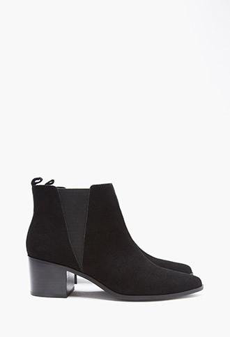 Forever21 Genuine Suede Chelsea Boots