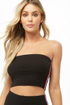 Forever21 Striped-side Cropped Tube Top