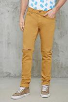 Forever21 Raw-cut Slim-fit Jeans