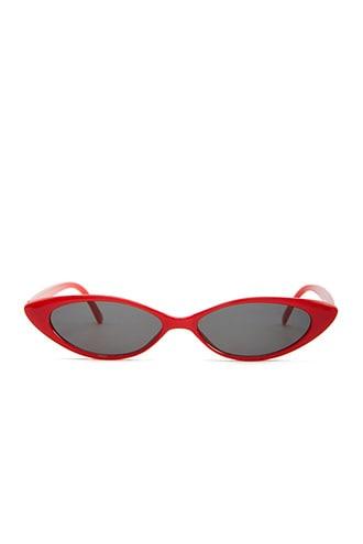Forever21 Solid Skinny Cat-eye Sunglasses