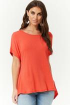 Forever21 High-low Scoop Neck Tunic