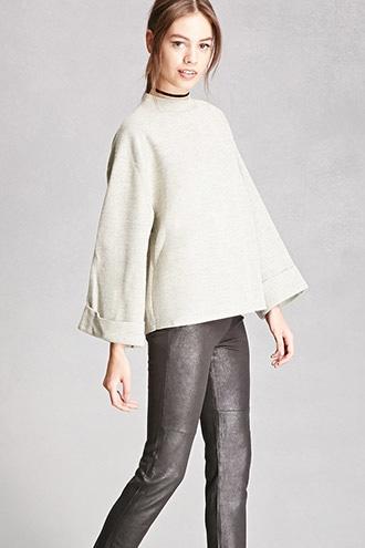 Forever21 Ash Rain + Oak Marled Sweater