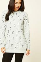 Forever21 Women's  Penguin Graphic Sweatshirt
