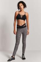 Forever21 Active Marled Cutout Leggings