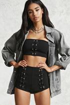 Forever21 Crisscross Lace-up Shorts