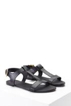 Forever21 Genuine Leather T-strap Sandal