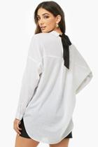 Forever21 Pinstriped Button-up Shirt